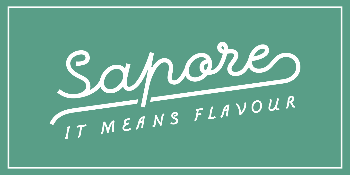 Example font Sapore #1